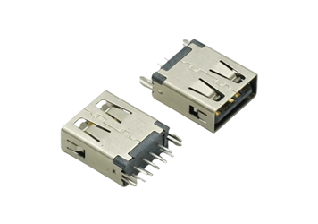 USB3.0 AF180度 插板鱼叉 黑胶 